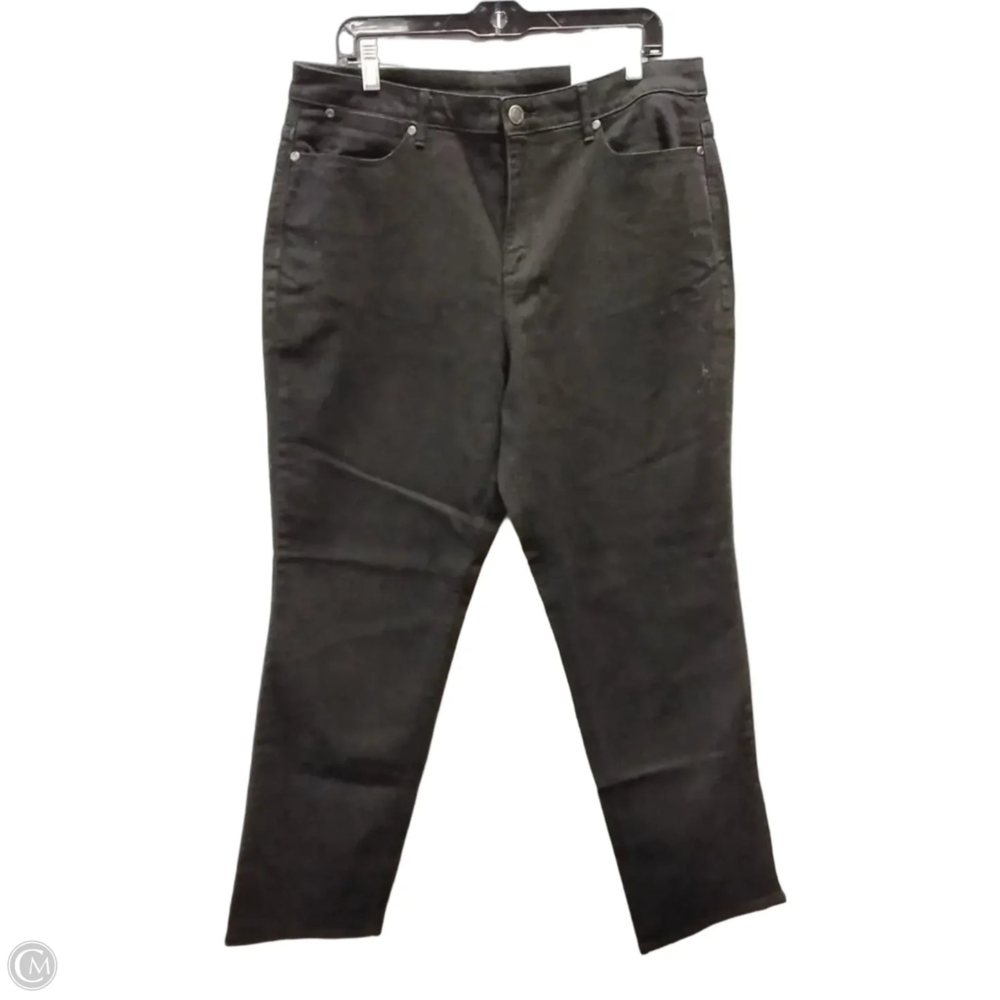 Jeans Straight By Christopher And Banks In Black, Size: 14