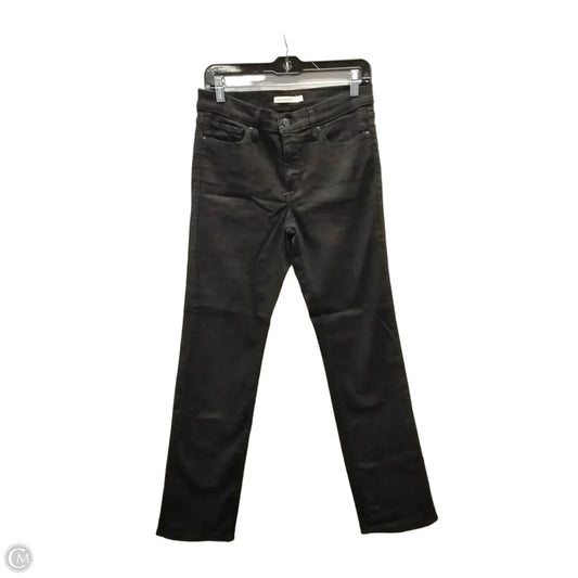 Jeans Straight By Levis In Black, Size: 8