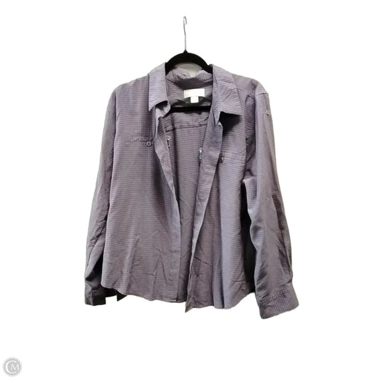 Blouse Long Sleeve By Cj Banks In Purple, Size: Xl