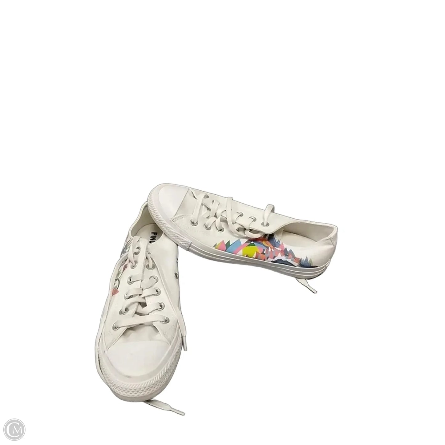 Shoes Sneakers By Converse In Rainbow Print, Size: 9.5