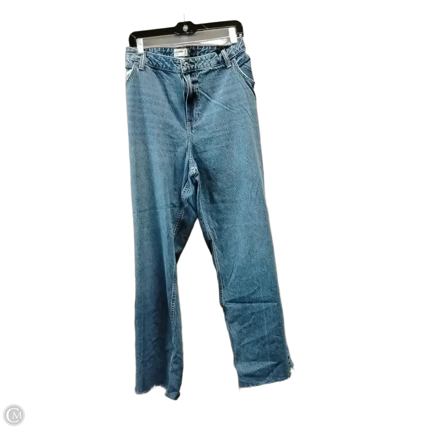 Jeans Wide Leg By Abercrombie And Fitch In Blue Denim, Size: 20
