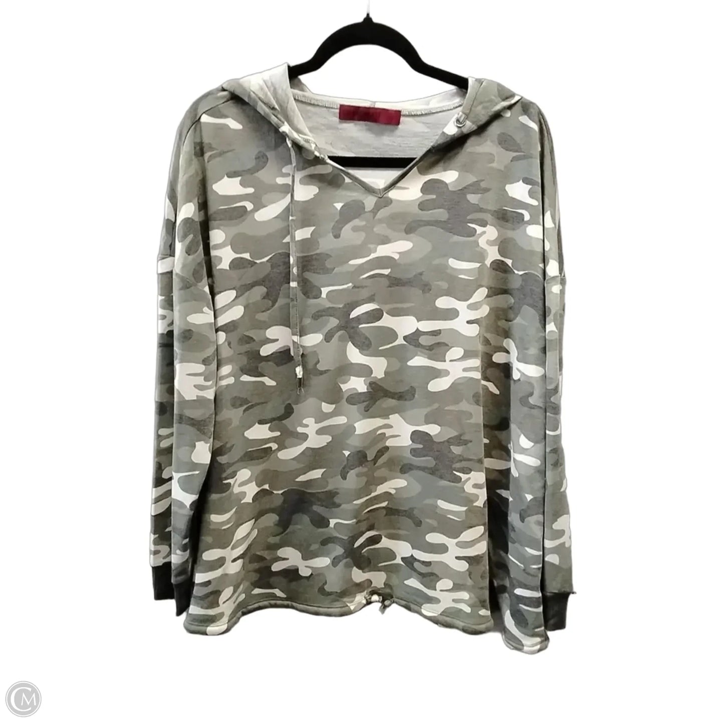 Sweatshirt Hoodie By Love Scarlett In Camouflage Print, Size: 2x