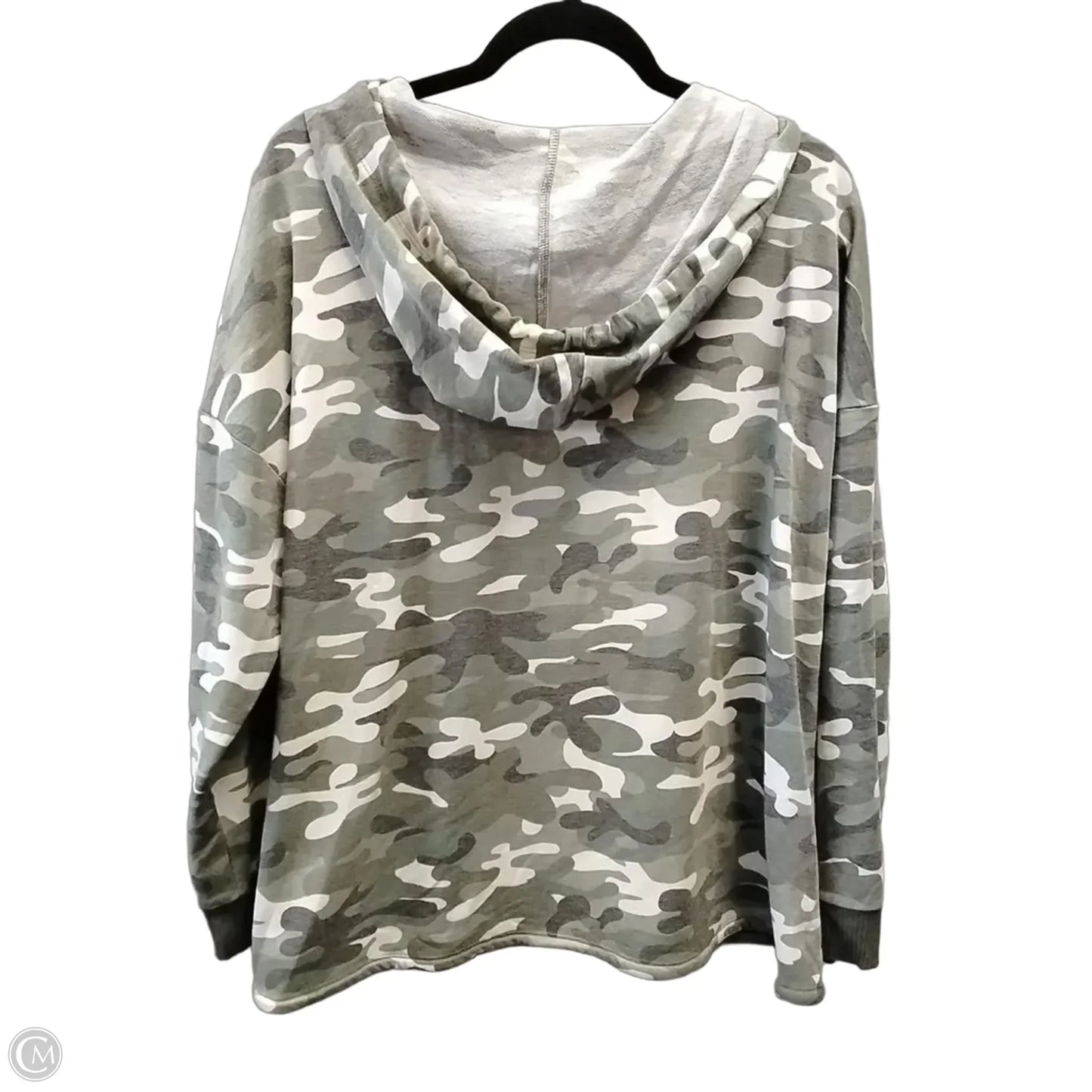 Sweatshirt Hoodie By Love Scarlett In Camouflage Print, Size: 2x