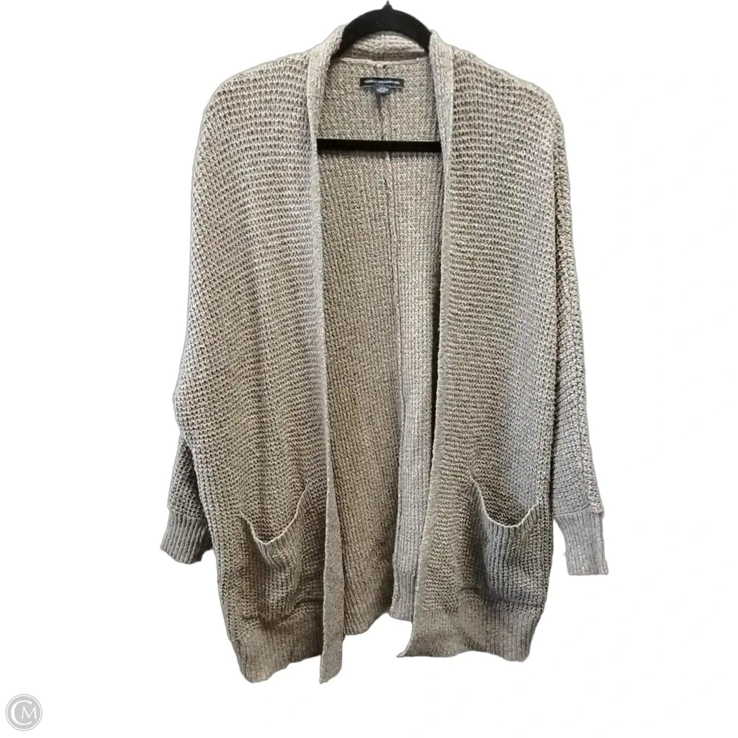 Sweater Cardigan By American Eagle In Tan, Size: M