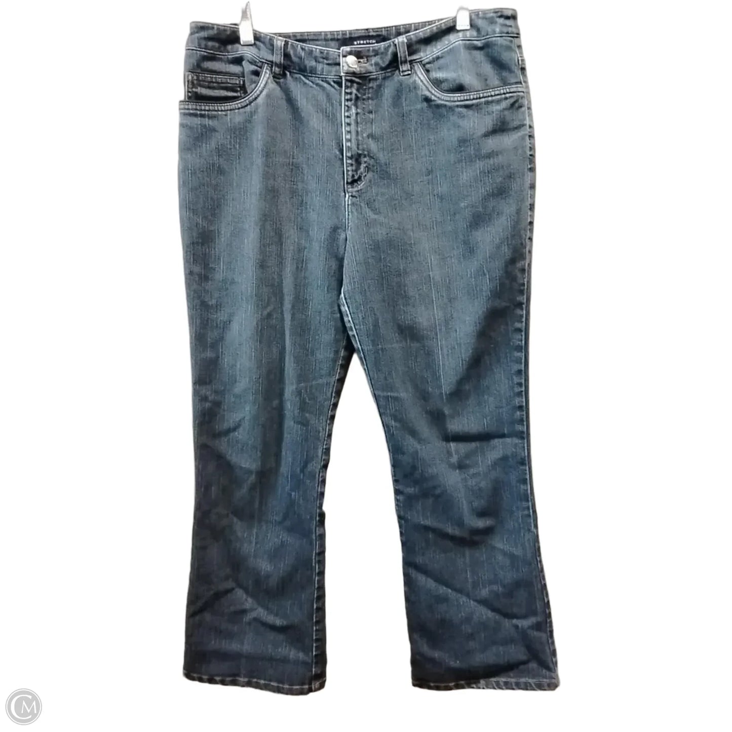Jeans Flared By Jones New York In Blue Denim, Size: 14