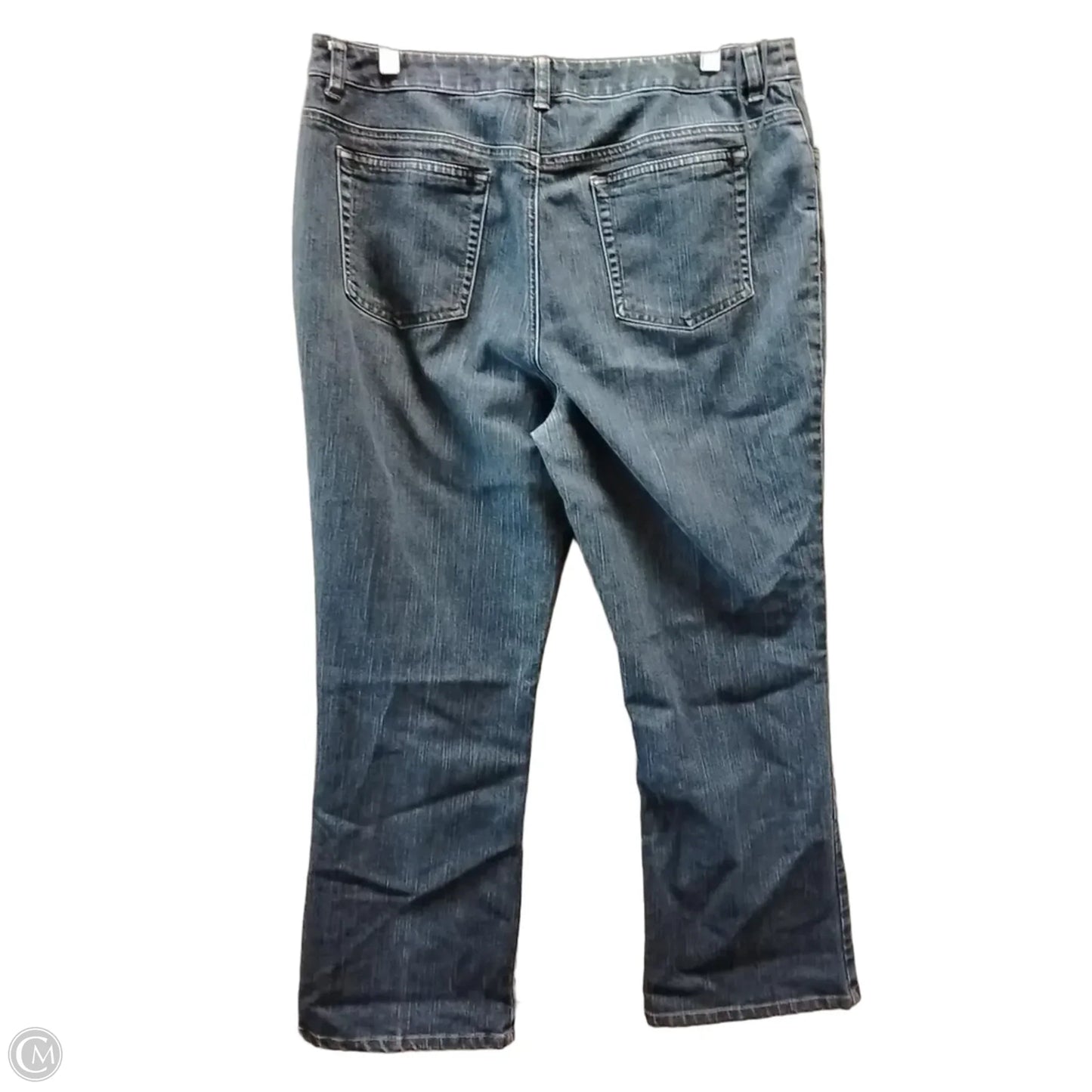 Jeans Flared By Jones New York In Blue Denim, Size: 14