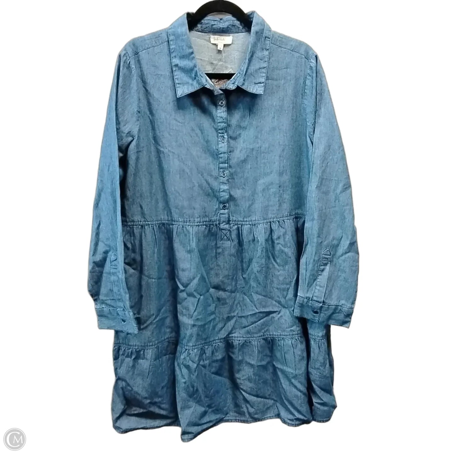 Dress Casual Maxi By Cme In Blue Denim, Size: 16