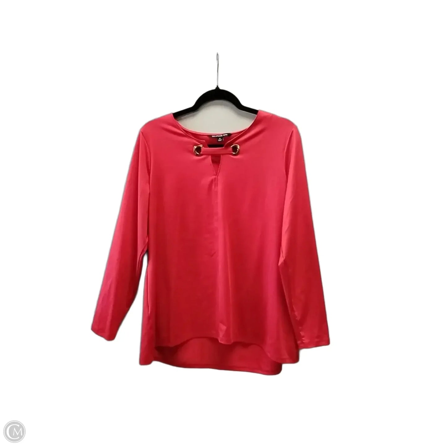 Blouse Long Sleeve By Zac And Rachel In Red, Size: Lp