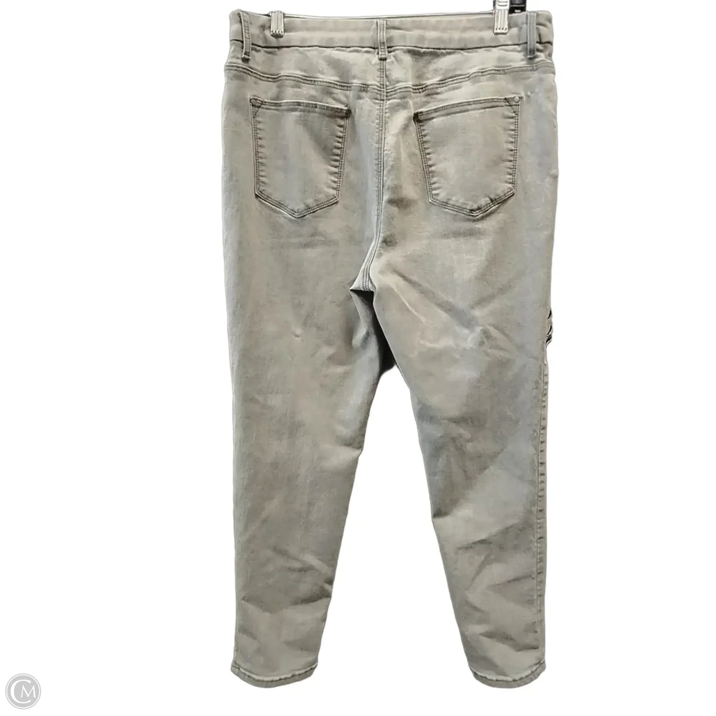 Jeans Straight By Chicos In Grey, Size: 14