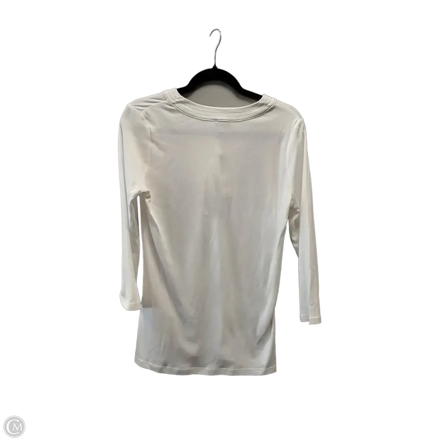 Top Long Sleeve By Talbots In White, Size: S