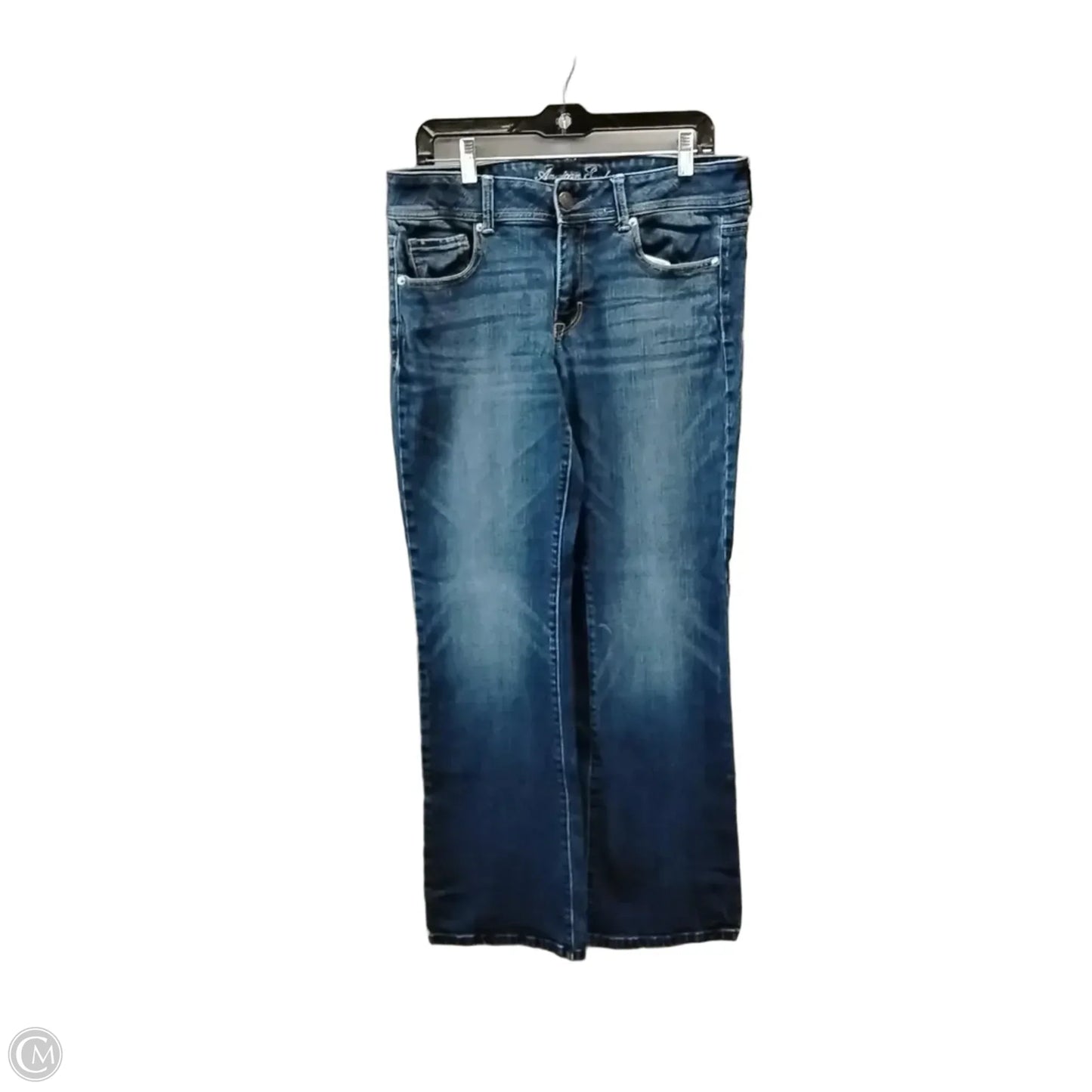 Jeans Flared By American Eagle In Blue Denim, Size: 12