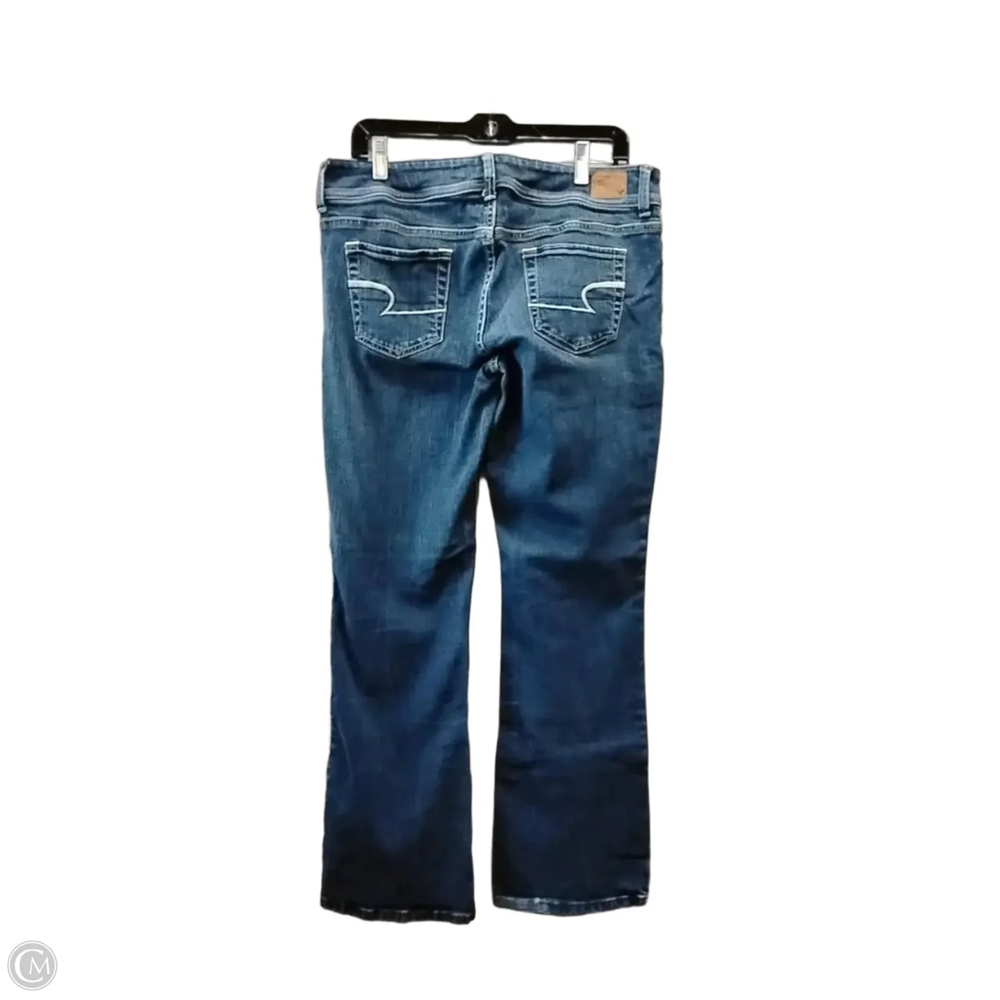 Jeans Flared By American Eagle In Blue Denim, Size: 12