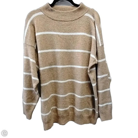 Sweater By A New Day In Tan & White, Size: M