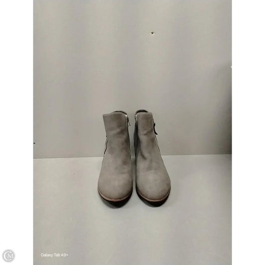 Boots Ankle Heels By Diba In Grey, Size: 8.5