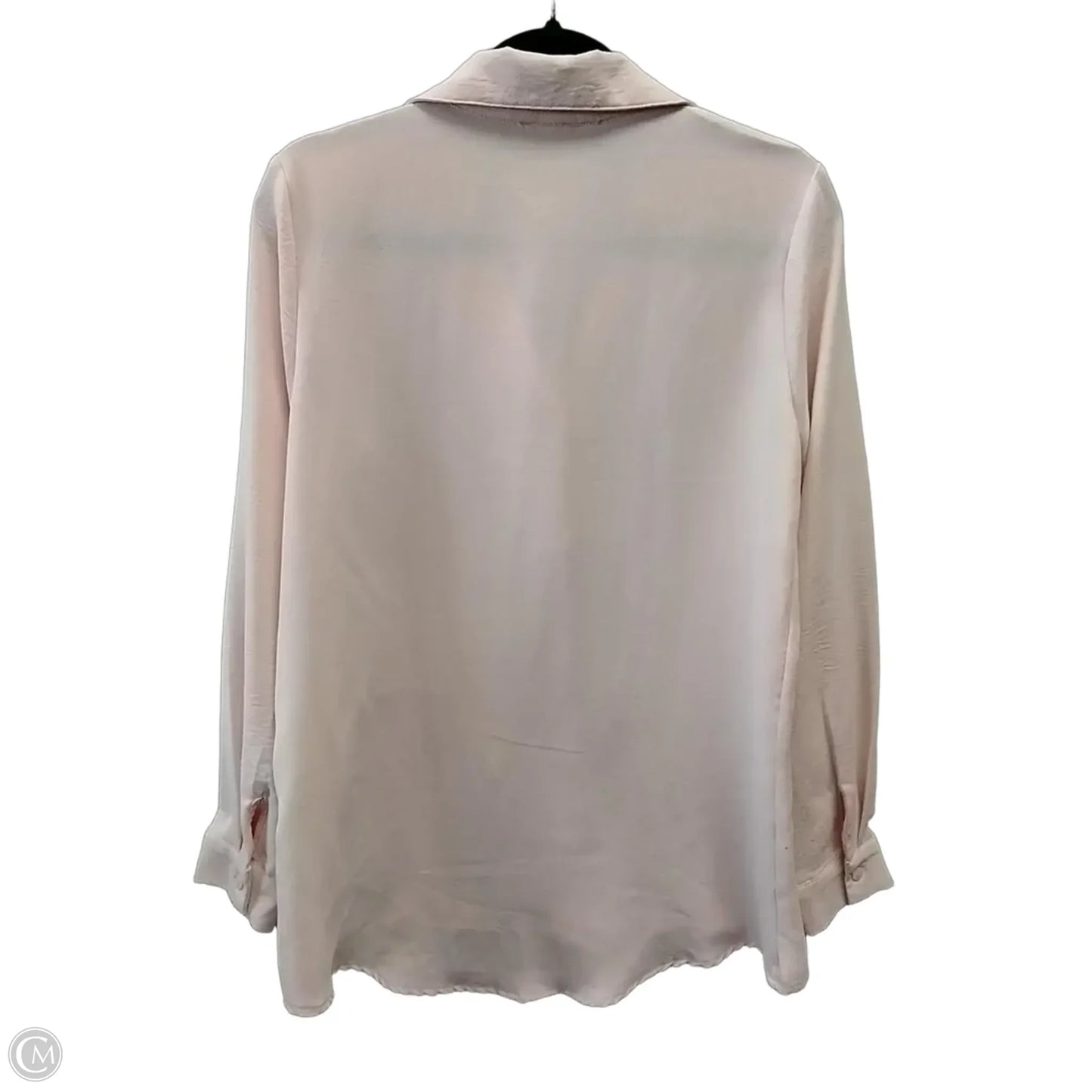 Blouse Long Sleeve By Cme In Pink, Size: S