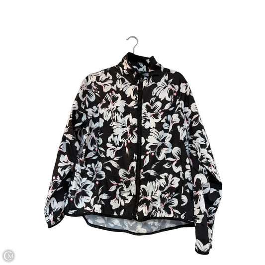 Jacket Windbreaker By Lauren By Ralph Lauren In Floral Print, Size: L