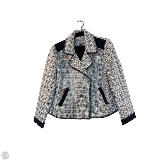 Jacket Other By Chicos In Blue & White, Size: L