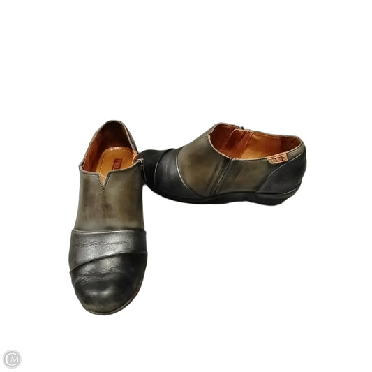 Shoes Heels Kitten By Pikolinos In Black & Grey, Size: 6.5