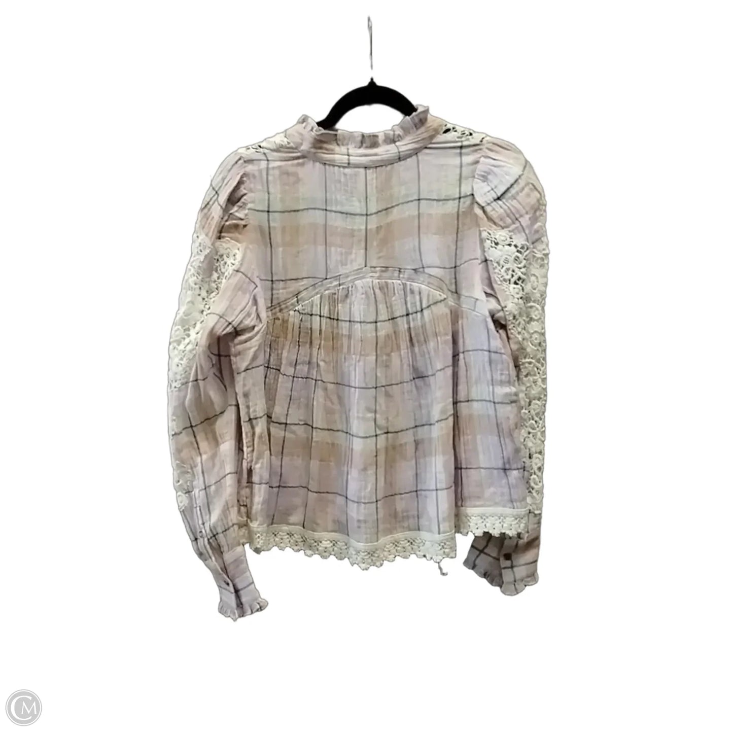 Top Long Sleeve By Pilcro In Plaid Pattern, Size: M