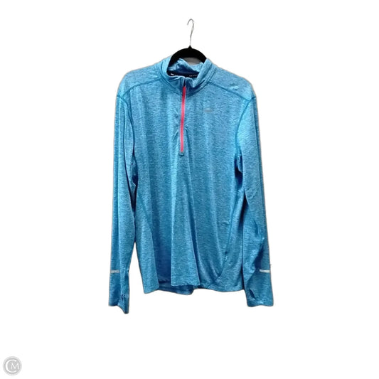 Athletic Top Long Sleeve Crewneck By Nike Apparel In Blue, Size: L