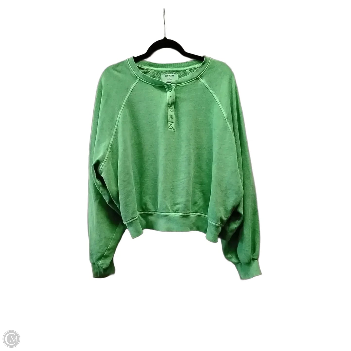 Sweatshirt Crewneck By Old Navy In Green, Size: Xl
