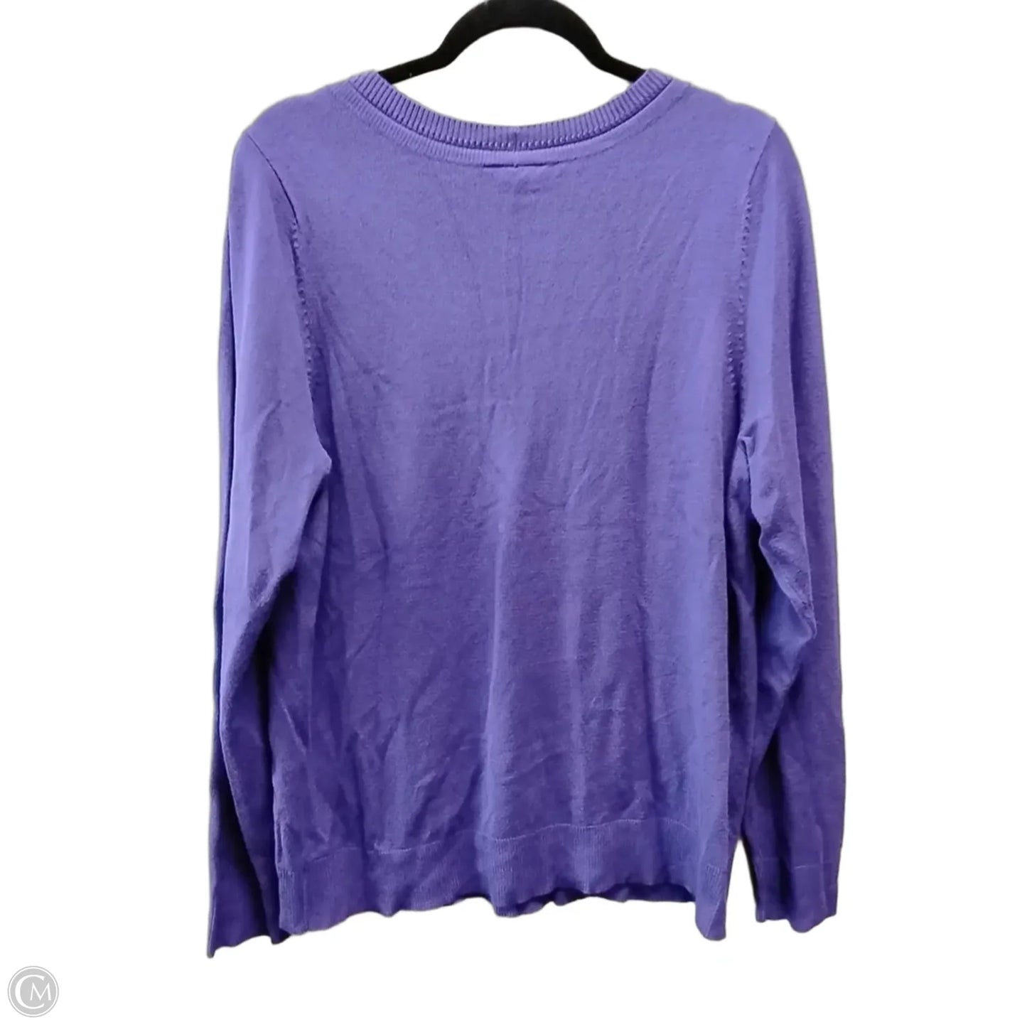 Top Long Sleeve Basic By Lane Bryant In Purple, Size: Xl