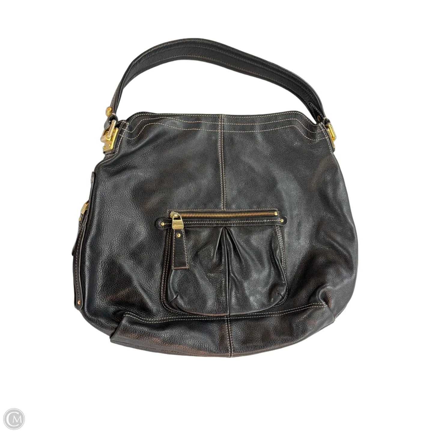 Handbag Leather By B. Makowsky, Size: Large