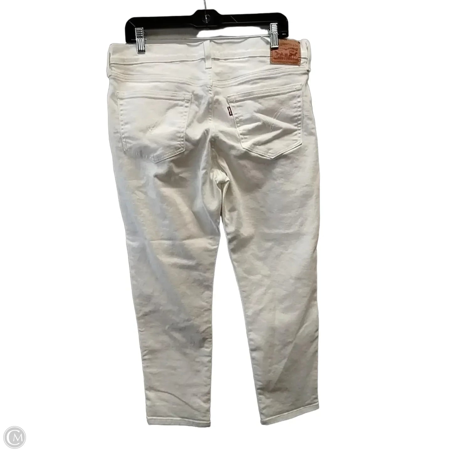 Jeans Boyfriend By Levis In White, Size: 12
