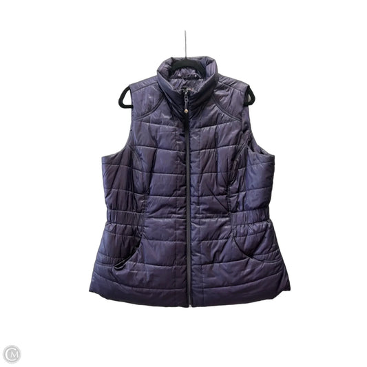 Vest Puffer & Quilted By Style And Company In Purple, Size: Xl