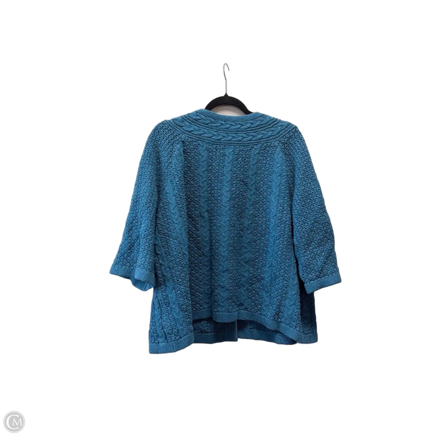Sweater By Croft And Barrow In Teal, Size: 2x