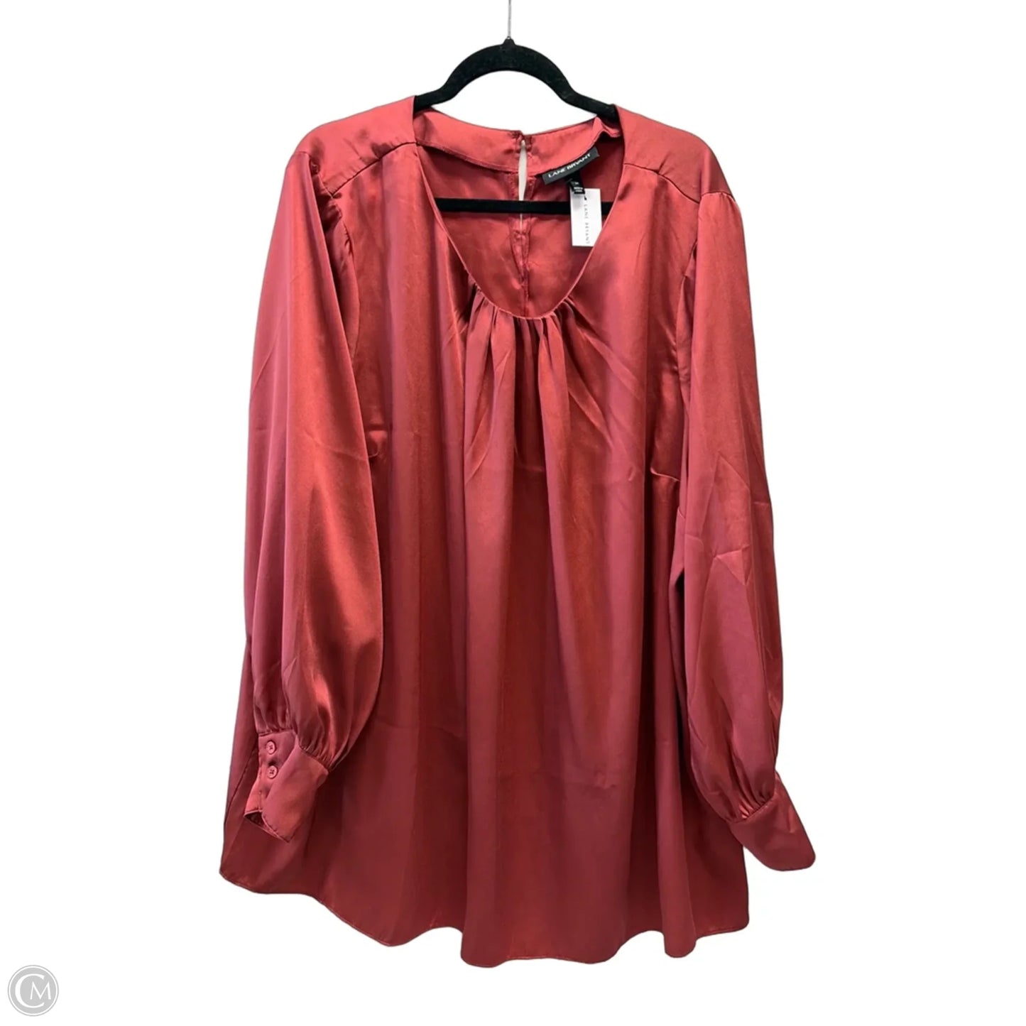Blouse Long Sleeve By Lane Bryant In Copper, Size: 3x