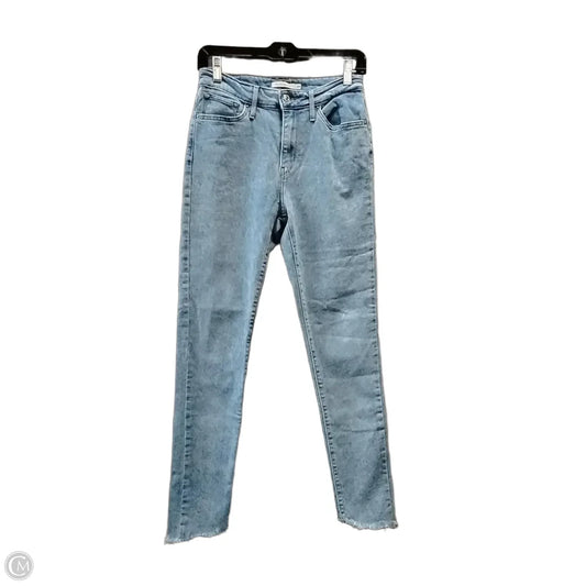 Jeans Skinny By Levis In Blue Denim, Size: 6
