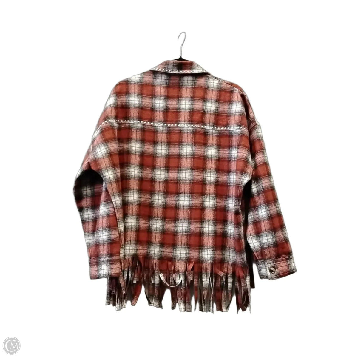 Jacket Shirt By Eesome In Plaid Pattern, Size: S