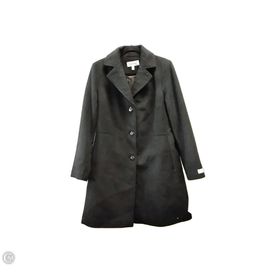 Coat Peacoat By Calvin Klein In Black, Size: L
