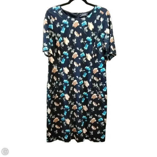 Dress Casual Midi By Lands End In Floral Print, Size: 14