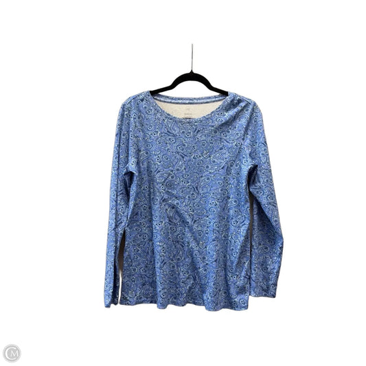 Top Long Sleeve By J. Jill In Paisley Print, Size: M