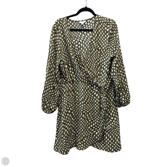 Dress Casual Maxi By Time And Tru In Green & White, Size: 18