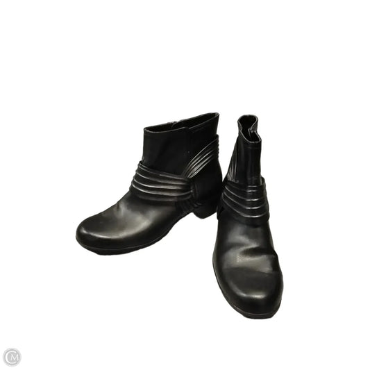 Boots Ankle Heels By Comfort Plus In Black, Size: 9.5