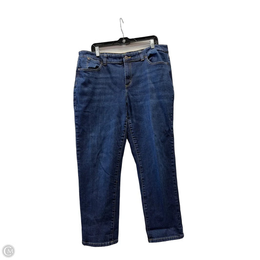 Jeans Boyfriend By Talbots In Blue Denim, Size: 16