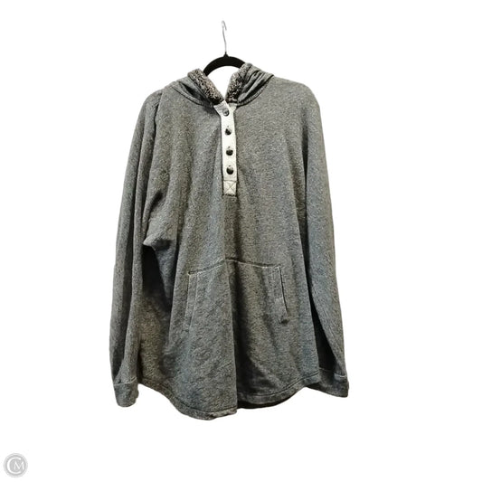 Sweatshirt Hoodie By Soft Surroundings In Grey, Size: Xl