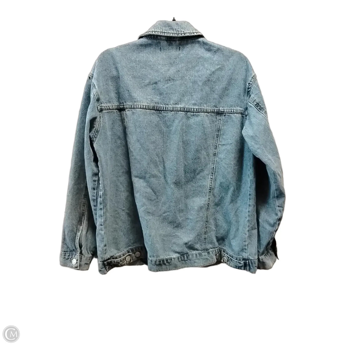 Jacket Denim By Forever 21 In Blue Denim, Size: L
