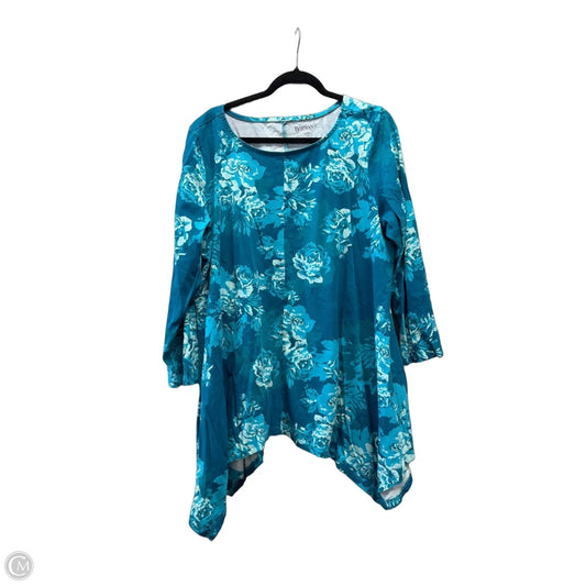 Top Short Sleeve By Romans In Teal, Size: 3x
