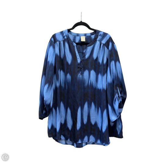Top Long Sleeve By Faded Glory In Navy, Size: 4x