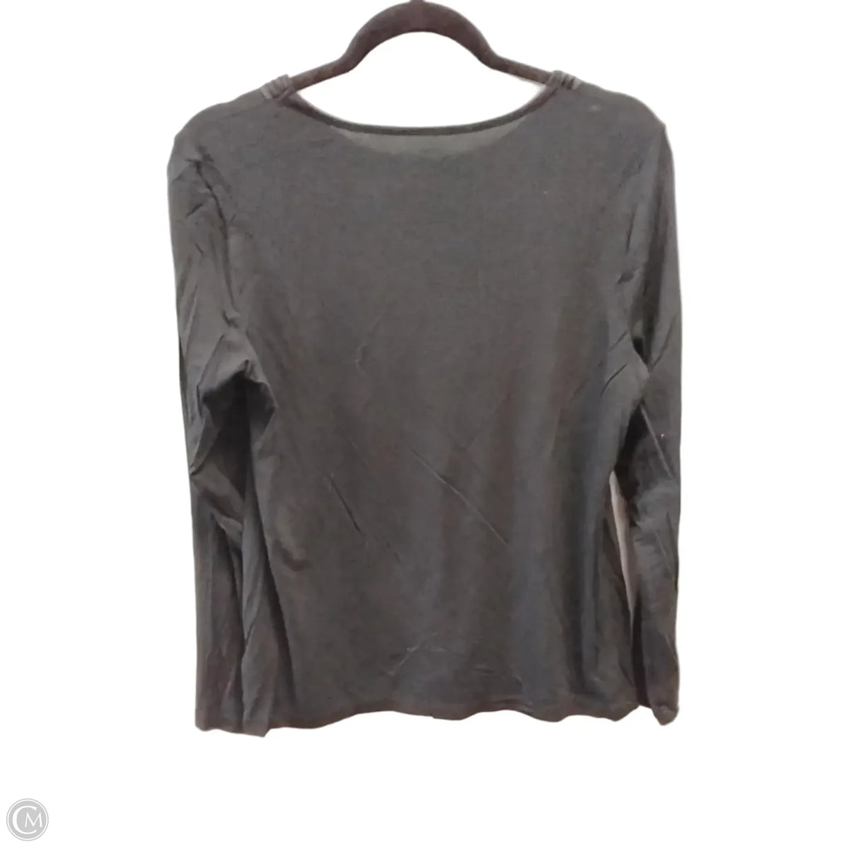 Top Long Sleeve Basic By Chicos In Black, Size: M