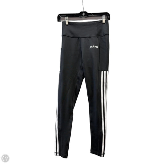 Athletic Pants By Adidas In Black & White, Size: S