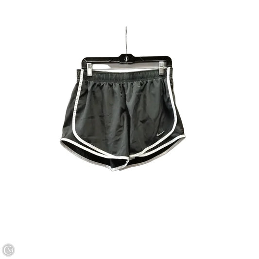 Athletic Shorts By Nike In Grey & White, Size: L