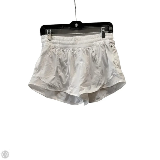 Athletic Shorts By Lululemon In White, Size: M