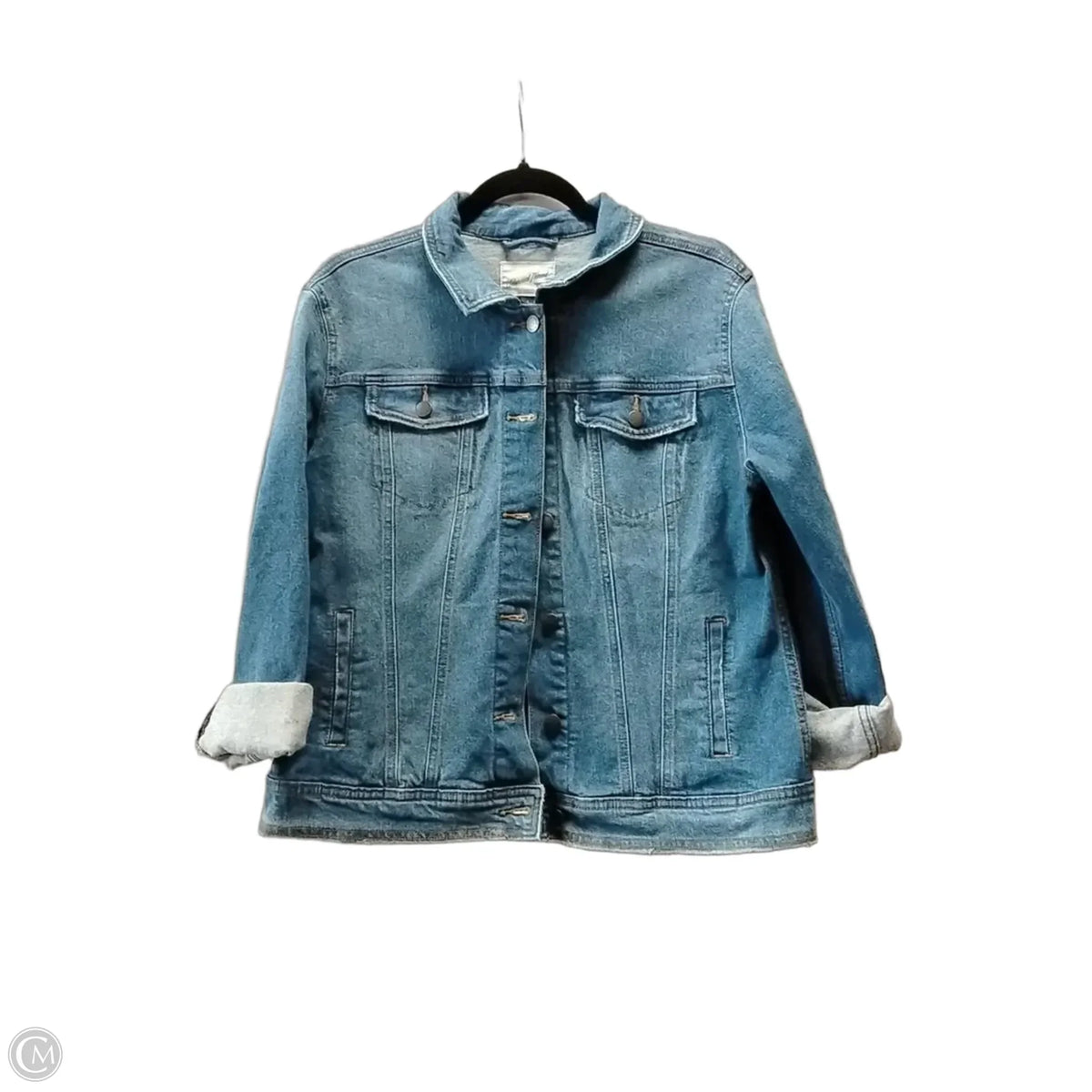 Jacket Denim By Universal Thread In Blue Denim, Size: L