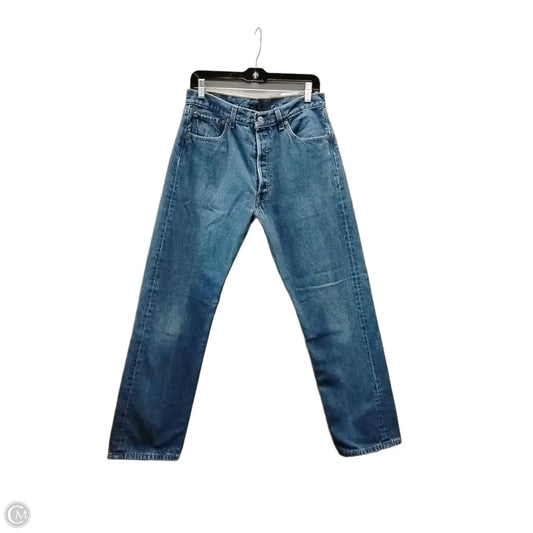 Jeans Straight By Levis In Blue Denim, Size: 8