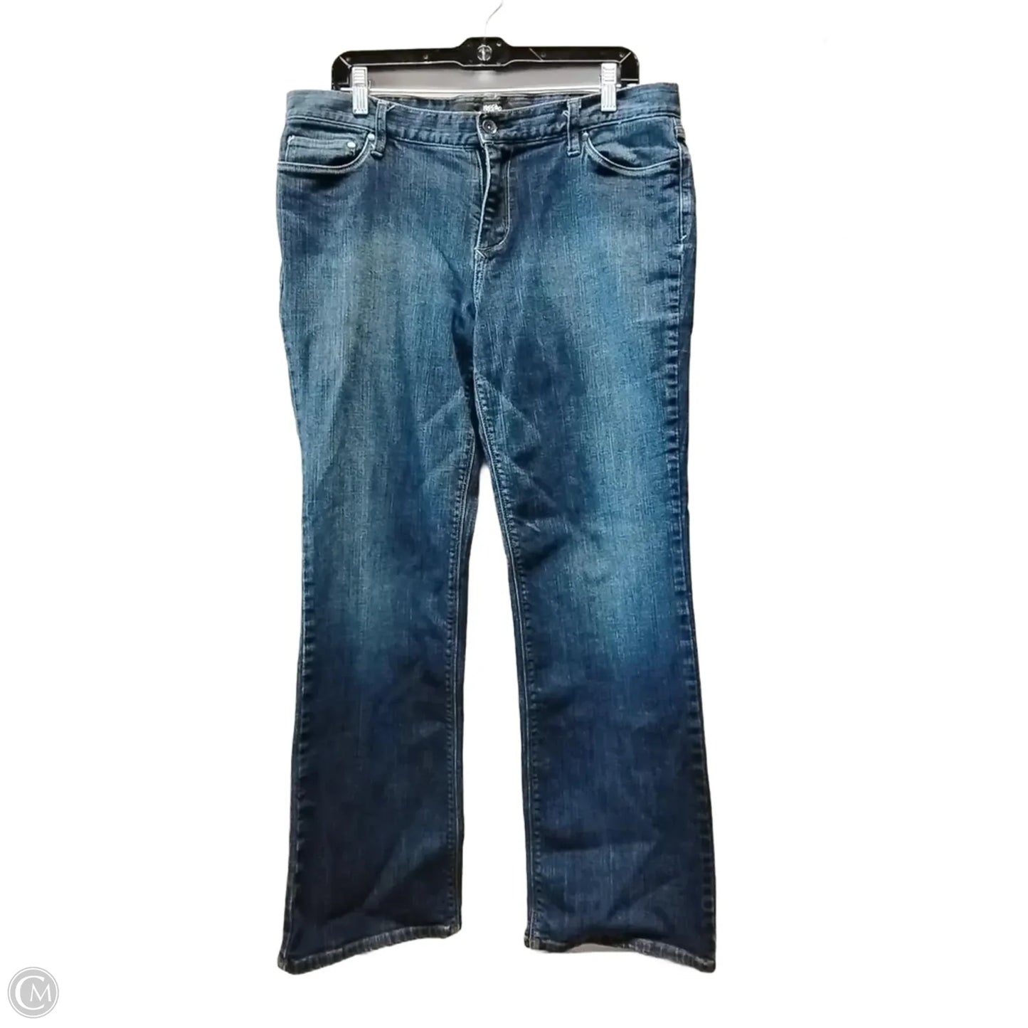 Jeans Wide Leg By Mossimo In Blue Denim, Size: 12